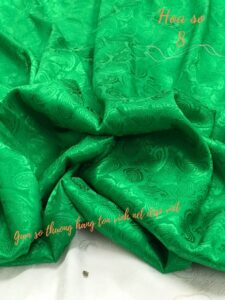 Vải Gấm hoa sò may áo dài 8
