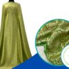Vải áo dài Hồng Quế 1 xanh bích