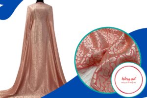 Vải áo dài Hồng Quế 10 hồng dâu