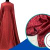 Vải áo dài Hồng Quế 2 đỏ đô đậm