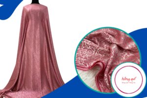 Vải áo dài Hồng Quế 7 hồng tây