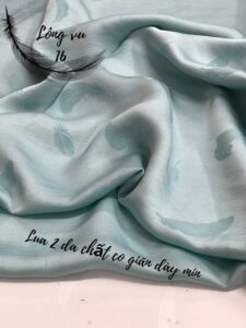 Vải lụa áo dài 2 da Lông Vũ 16