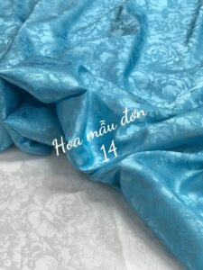 Vải may áo dài hoa Mẫu Đơn 14