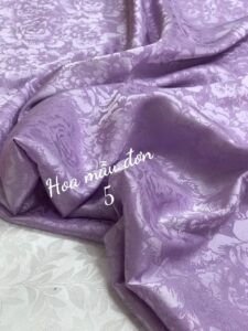 Vải may áo dài hoa Mẫu Đơn 5