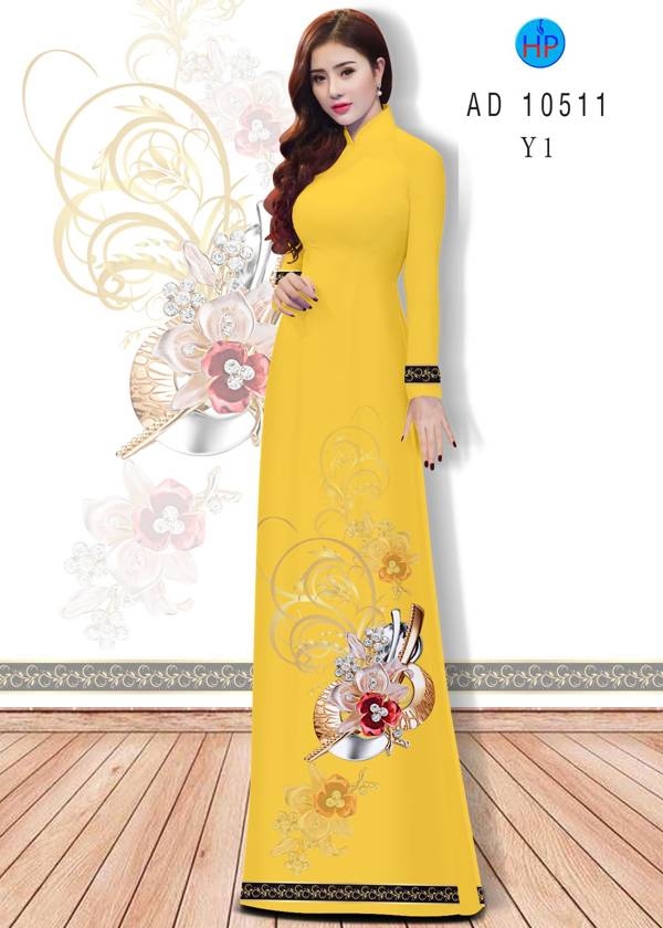 vải áo dài đẹp 3d