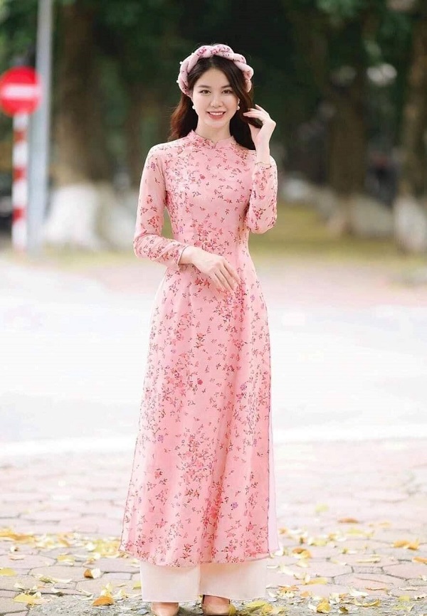 vải áo dài hoa nhí tphcm