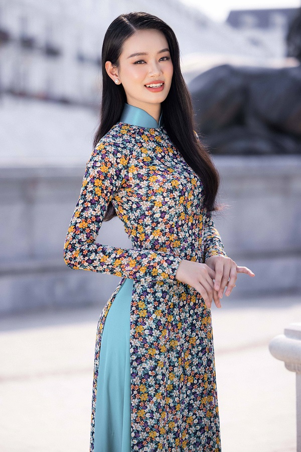 vải áo dài hoa nhí